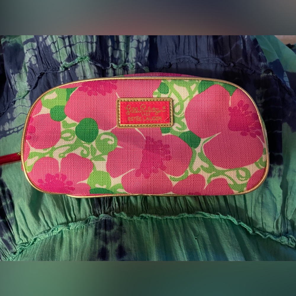 🦄Estee Lauder Floral Cosmetic Makeup Bag by Lilly Pulitzer Design